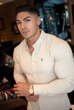 Load image into Gallery viewer, Father Sons Super Slim Scuba Taupe Long Sleeve Stretch - FS486