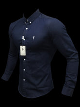 Load image into Gallery viewer, Father Sons Super Slim Stretch Navy Denim Long Sleeve - FS166