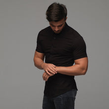 Load image into Gallery viewer, Father Sons Super Slim Luxe Ultra Stretch Classic Black Short Sleeve - FS227