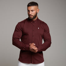 Load image into Gallery viewer, Father Sons Super Slim Stretch Burgundy Denim Long Sleeve - FS212