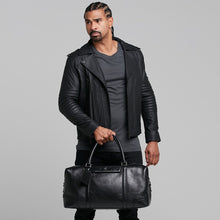 Load image into Gallery viewer, Father Sons Black Leather Jacket - FSH104