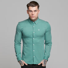 Load image into Gallery viewer, Father Sons Super Slim Luxe Ultra Stretch Petrol Green Long Sleeve - FS478