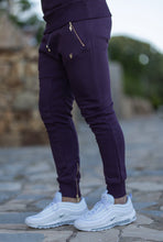 Load image into Gallery viewer, Father Sons Plum / Purple & Gold Overhead Hoodie Top with Zipped Pockets - FSH485 (PRE ORDER / DISPATCH DATE 31ST JULY)