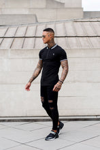 Load image into Gallery viewer, Father Sons Classic Black and White Contrast Collar Polo Shirt - FSH236