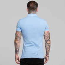Load image into Gallery viewer, Father Sons Super Slim Baby Blue Jersey Short Sleeve - FSH015