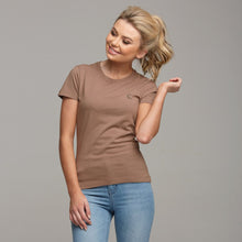 Load image into Gallery viewer, TEGAN TAUPE TEE -CT048
