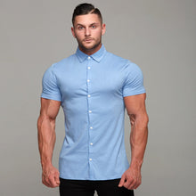 Load image into Gallery viewer, Father Sons Super Slim Baby Blue Jersey Short Sleeve - FSH015
