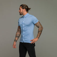 Load image into Gallery viewer, Father Sons Super Slim Baby Blue Jersey Short Sleeve - FSH015
