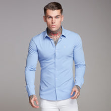 Load image into Gallery viewer, Father Sons Super Slim Ultra Stretch Classic Light Blue Shirt - FS356

