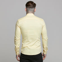 Load image into Gallery viewer, Father Sons Super Slim Ultra Stretch Yellow Long Sleeve - FS475
