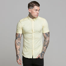 Load image into Gallery viewer, Father Sons Super Slim Ultra Stretch Yellow Short Sleeve - FS518
