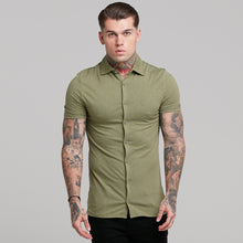 Load image into Gallery viewer, Father Sons Super Slim Khaki Jersey Short Sleeve - FSH014
