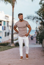 Load image into Gallery viewer, Father Sons Taupe Slub Crew - FSH261

