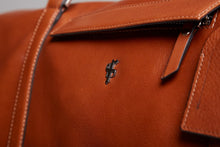 Load image into Gallery viewer, Father Sons Tan Leather Holdall Weekender Bag - FSH202
